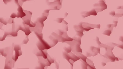 Abstract red organic flowing soft forms Video stock 330445175