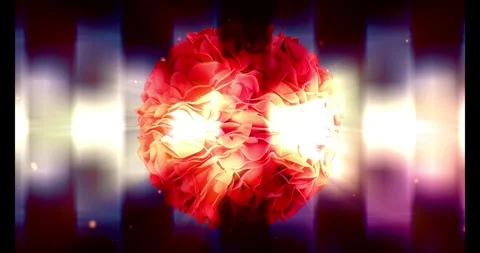 Abstract red organic looping cell animation.mp4 Stock Footage 332731524
