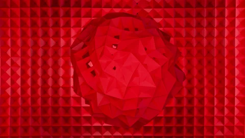 Abstract Red Origami Stock Footage 313993848