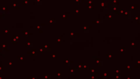 Abstract red particle flow on black background for dynamic data visualization Stock Footage 340378474