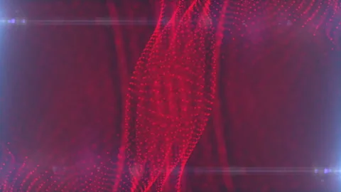 Abstract Red Particle Looped Background 02 스톡 동영상 107686596
