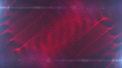 Abstract Red Particle Looped Background 05 스톡 동영상 107686882