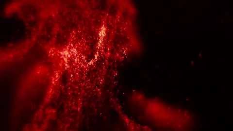 Abstract Red Particle Motion Animation Stock Footage 152383601