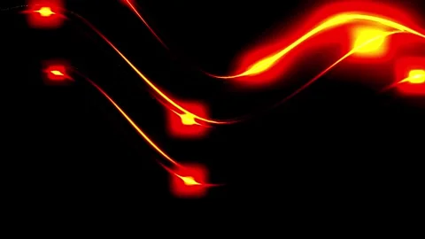 Abstract Red Particles Flowing in Dark Cinematic Motion with Subtle Glow Vídeo Stock 346803329