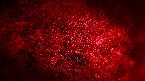 Abstract Red Particles In Motion, Space Background Stock Footage 151740172