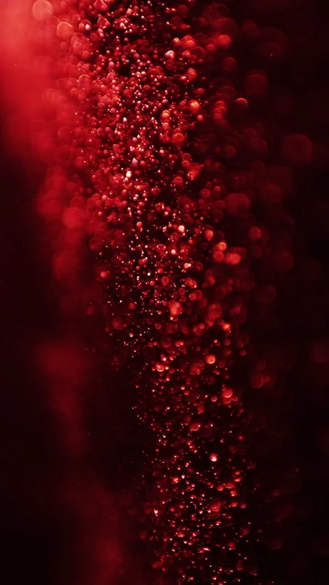 Abstract red particles over dark background, digital technology concept Stock Footage 275339347