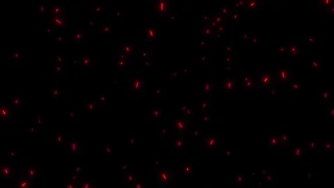 Abstract red particles rise up from bottom and move on black background foota Stock Footage 327517148