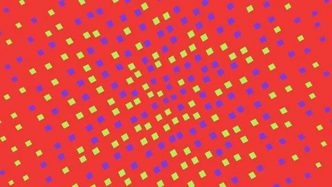 Abstract red pattern with colorful small dots Stock Illustration