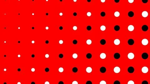 Abstract Red Pattern with Halftone Dots Stock Illustration