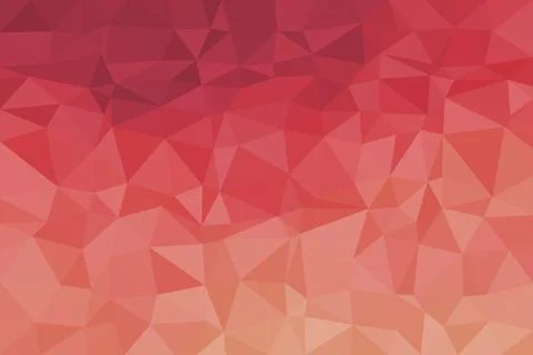 Abstract red pink polygonal background with geometric shapes Stock Illustration