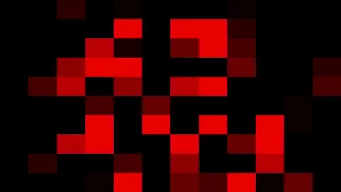 Abstract red pixel block moving background New quality universal motion dynamic Stock Footage 82291845