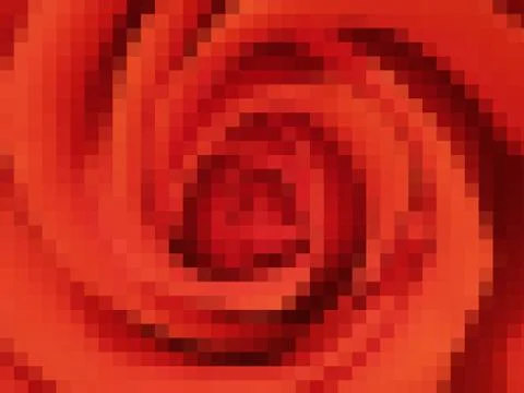 Abstract red pixels background Stock Illustration