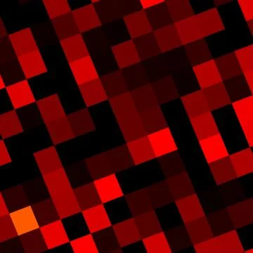 Abstract red pixels mosaic background design - web Stock Illustration