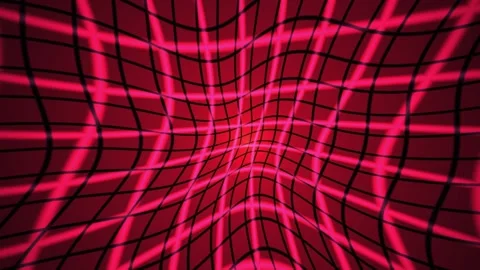 Abstract red plaid pattern with black lines and glowing effect. Stock Footage 335945219