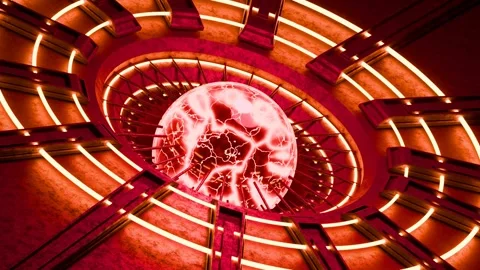 Abstract Red Plasma Energy Flow Futuristic Motion Background Stock Footage 327919953