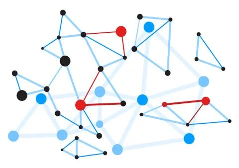 Abstract red points virus. eps 10 vector illustration Stock Illustration