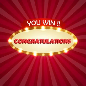 Abstract of red presentation board for congratulations activity. Stock-Illustration