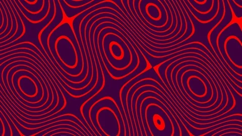 Abstract Red Purple Psychedelic Wave Pattern Background Seamless Retro Line.. Stock Footage 341058292