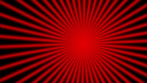 Abstract Red Radial Light Rays Oscillating in Opposite Directions on Black Stock Footage 339107945