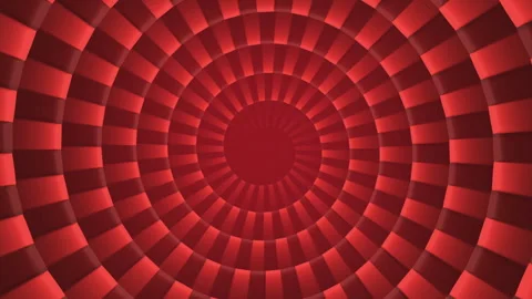 Abstract Red Radial Square Shape Mosaic Spiral Background 스톡 동영상 241678921