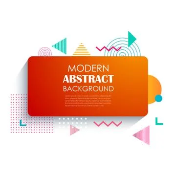 Abstract red rectangle geometric pattern design and background. Use for moder Illustrazione stock
