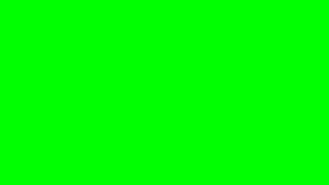 Abstract red rectangular shapes forming a curve on a vibrant green screen Stock Footage 340900508