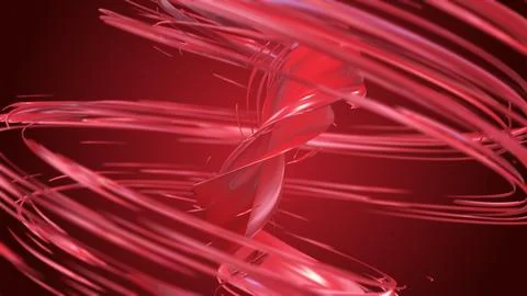 Abstract Red Reflective Shape on Dark Red Background Stockillustratie