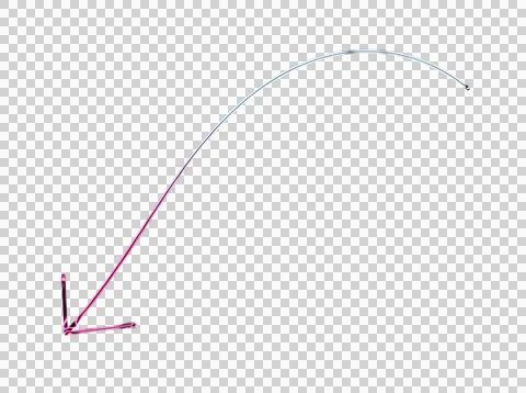 Abstract of a red ribbon curling around a black square on white background 스톡 일러스트