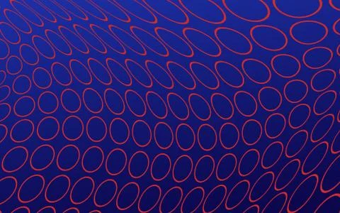Abstract red rings on a blue gradient background. Pattern of repeating circle Stock-Illustration