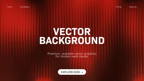 Abstract Red Ripple Background Vector Illustration with Wavy Texture Design Illustrazione stock