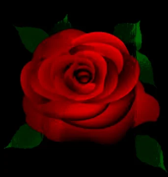 Abstract red rose Stock Illustration