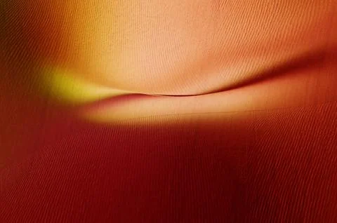 Abstract Red Sand Dune Landscape With Golden Light And Textured Ripples At .. Illustrazione stock