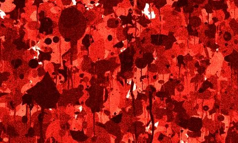 Abstract red seamless background with dense blood splatter and drips creati.. Иллюстрация
