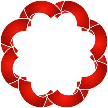 Abstract red shape Stock Illustration