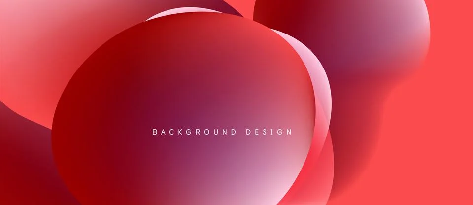 Abstract red shapes overlap, creating dynamic visual effect. Gradient colors Stock Illustration