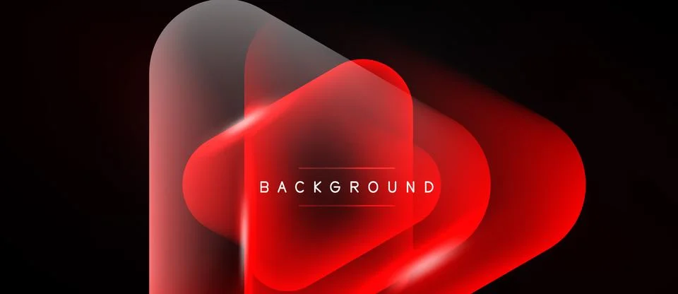 Abstract red shapes overlap, creating glowing effect. Text BACKGROUND centere Stock Illustration