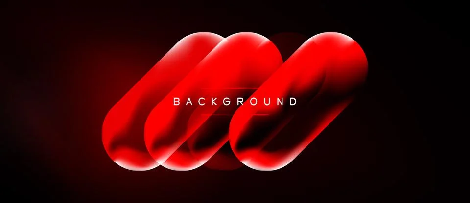 Abstract red shapes overlap, creating dynamic visual effect. Text BACKGROUND Stock Illustration