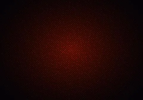 Abstract red shiny diagonal lines and dot particles with lighting on dark bac Stock Illustration