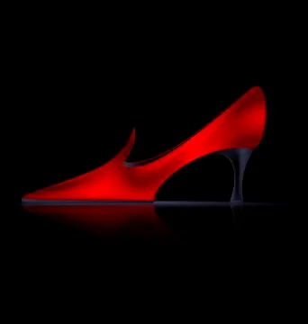 Abstract red shoe Stock Illustration