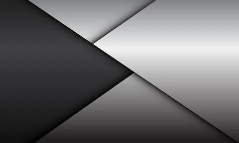 Abstract red silver grey metallic shadow geometric design modern technology f Stock Illustration
