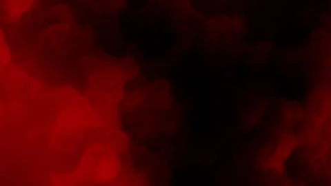 Abstract red smoke clouds with glowing particles dark atmospheric background Stock Footage 335920029