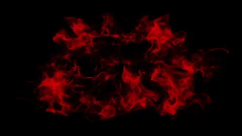 Abstract red smoke explosion with fluid motion for vfx Видео 302477699