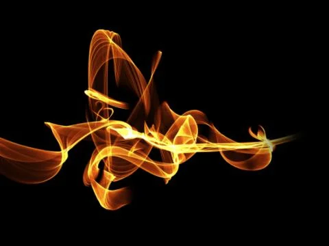 Abstract red smoke flame over black background Stock Illustration