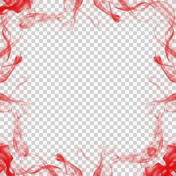 Abstract Red Smoke Frame Stock Photos