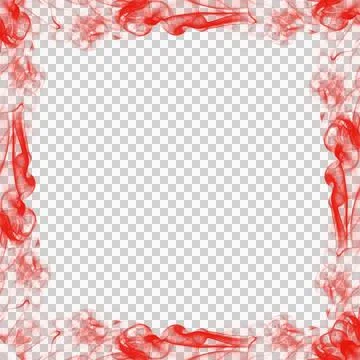 Abstract Red Smoke Frame Stock Photos