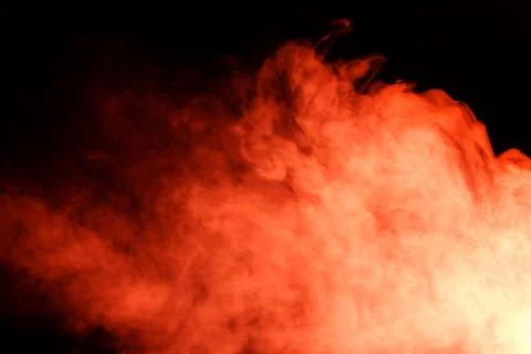 Abstract red smoke hookah. Stock Illustration