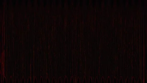 Abstract Red Soundwave Pulses in Dark Studio with Subtle Grain Video stock 341691304