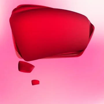 Abstract red speech bubble. + EPS8 Stock Illustration
