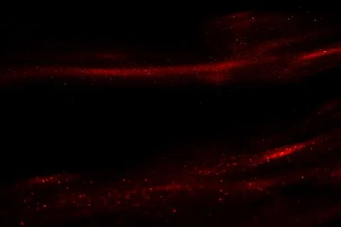 Abstract red speed camera motion background over glowing lights with sparkles Stock Photos
