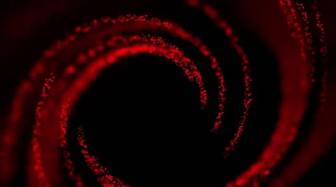 Abstract red spiral motion from particles with amazing depth of field Stock Footage 59698017